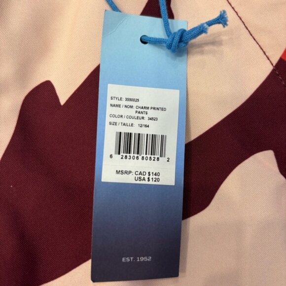 NWT O'NEILL Girls Charm printed Snow Pants Purple Hiking Camo Size 12 Snowboard - Picture 12 of 12